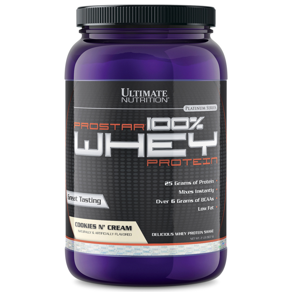 Протеин Ultimate Nutrition Prostar Whey 907 гр Печенье со сливками #1