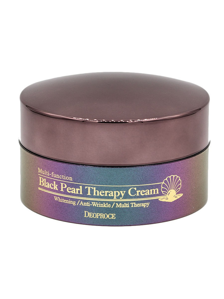 Deoproce/ Крем для лица с черным жемчугом антивозрастной 100мл, Black Pearl Therapy Cream, Корея  #1