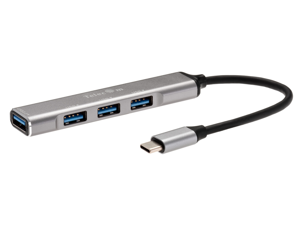 Разветвитель TYPE C / USB HUB / ЮСБ ХАБ "4 в 1" TELECOM Type C /1 х USB 3.0 + 3 х USB 2.0 20 см в т.ч. #1