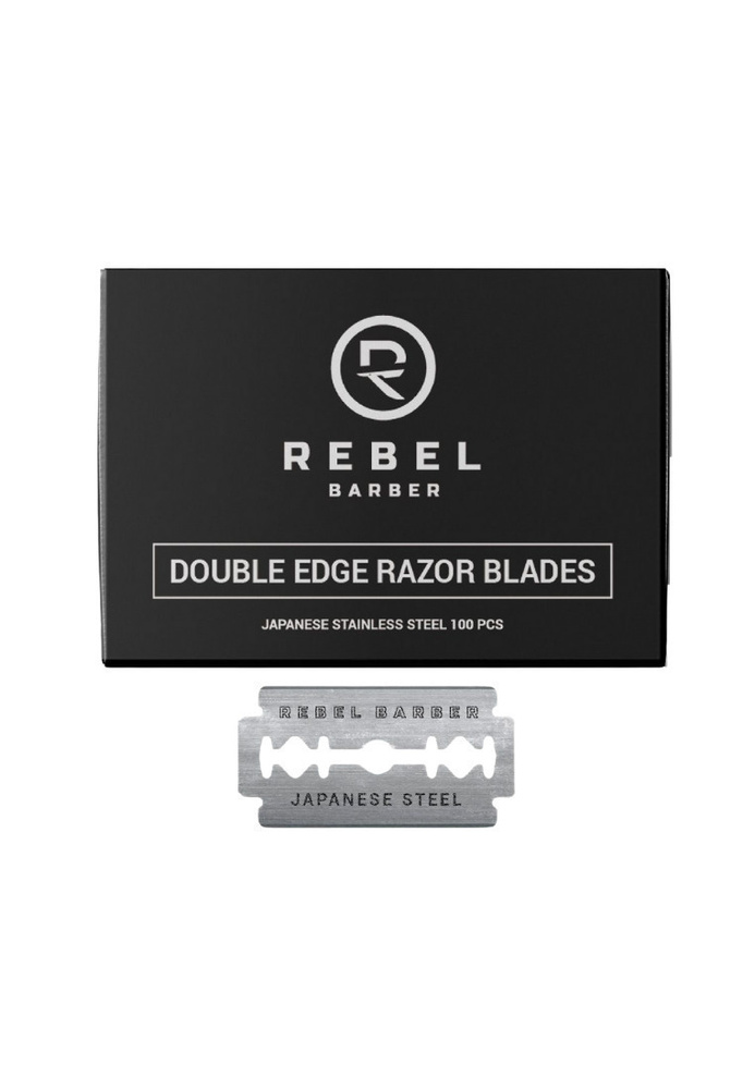 Rebel Barber Двусторонние классические сменные лезвия Double Edge Razor Blades упаковка 100 шт.  #1