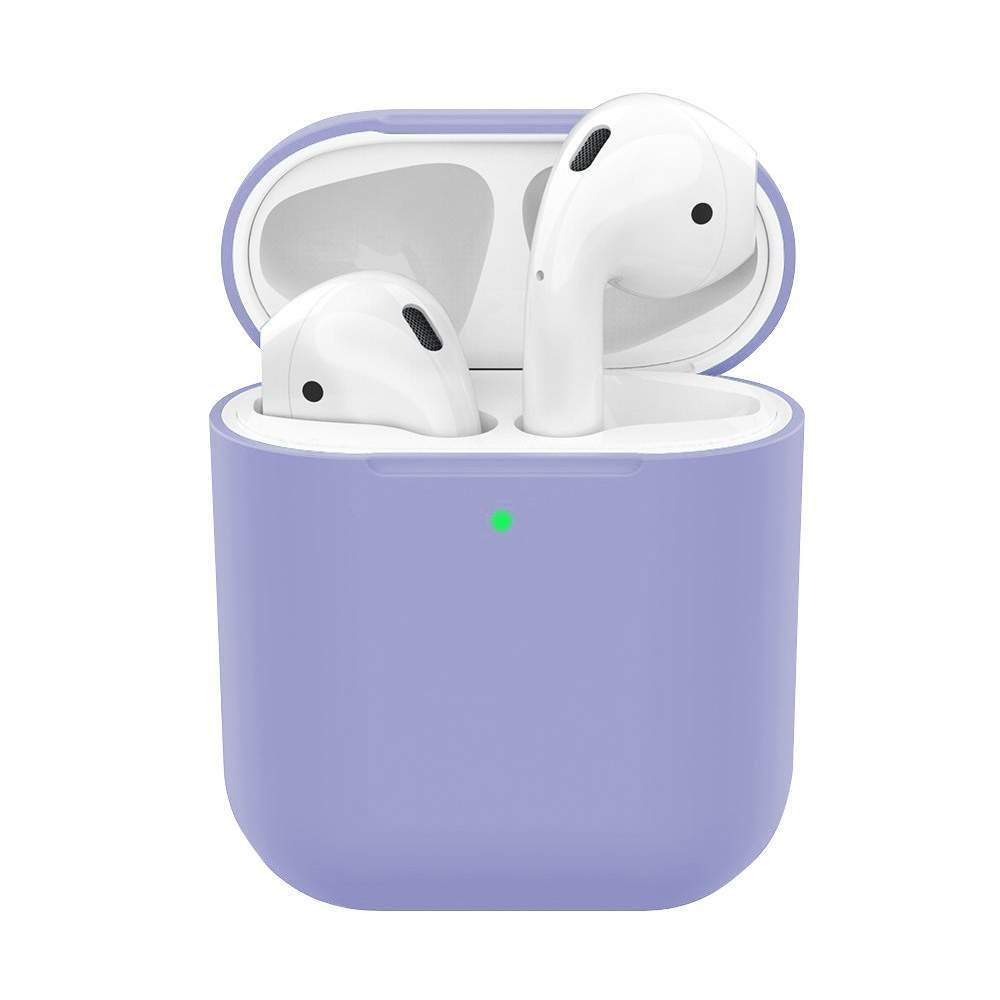 Силиконовый чехол для наушников Silicone Case для Apple AirPods 2, violet  #1