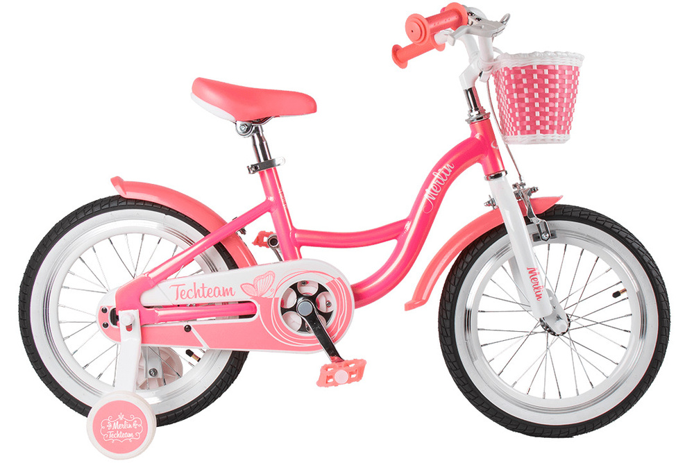 Детский велосипед TT Merlin 16" pink (алюмин) #1