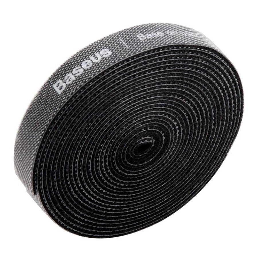 Органайзер проводов Baseus Rainbow Circle Velcro Straps 3m Black (ACMGT-F01) #1