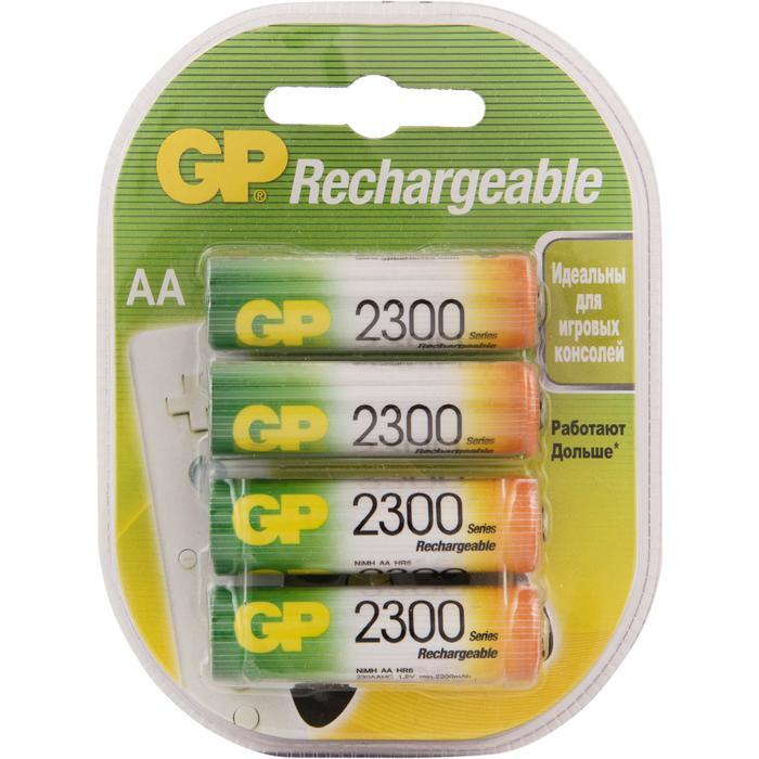 Аккумуляторы GP 230AAHC-2DECRC4 2200mAh AA 4шт #1