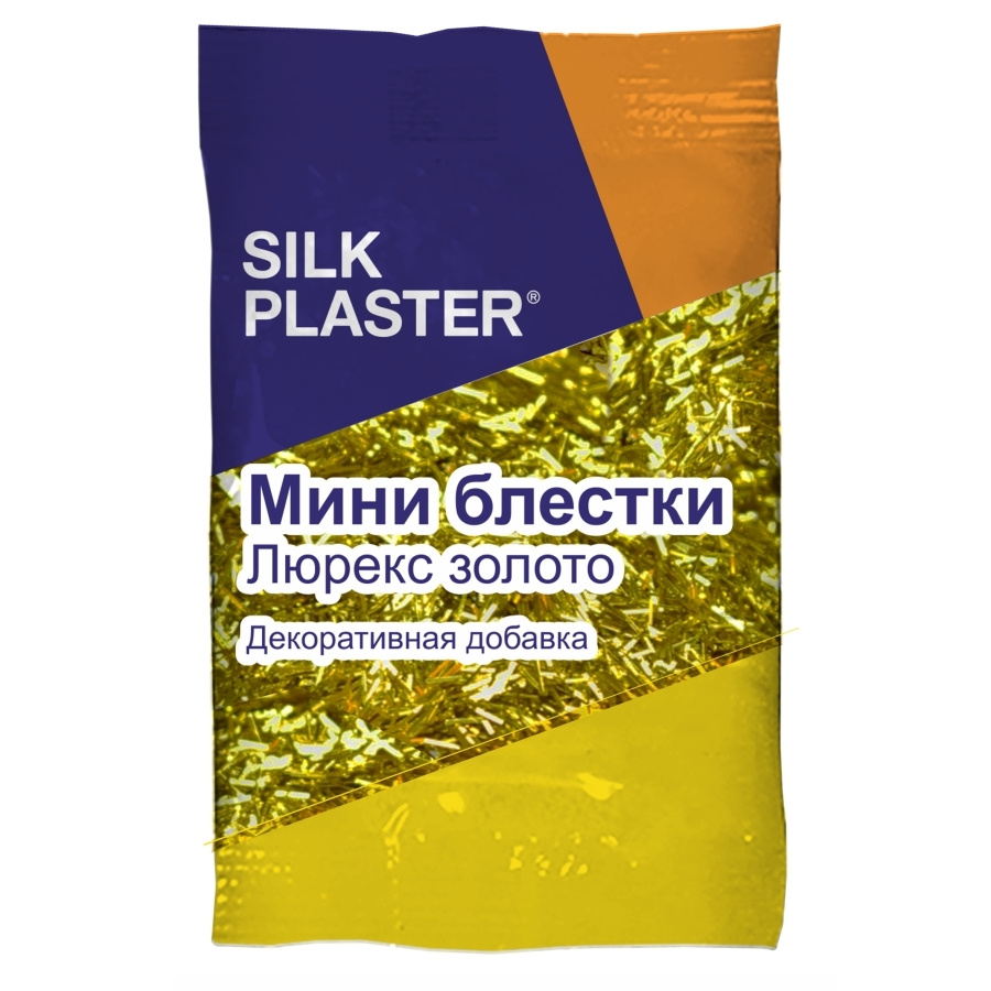 SILK PLASTER Декоративная добавка для жидких обоев, 0.01 кг, Золото  #1