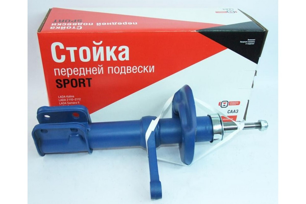 Стойка передняя ВАЗ 11198 левая газовая СААЗ красная коробка ОАТ ...