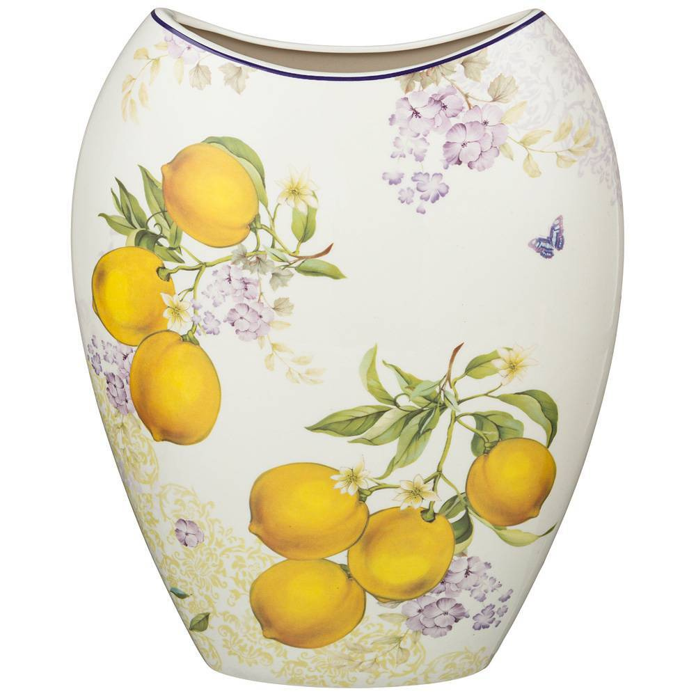 Фарфоровая ваза Lefard "Прованс Лимоны" 25 см #1