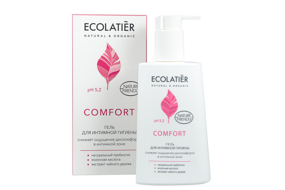 Ecolatier Гель для интимной гигиены Comfort с молочной кислотой и пробиотикоми 250 мл  #1