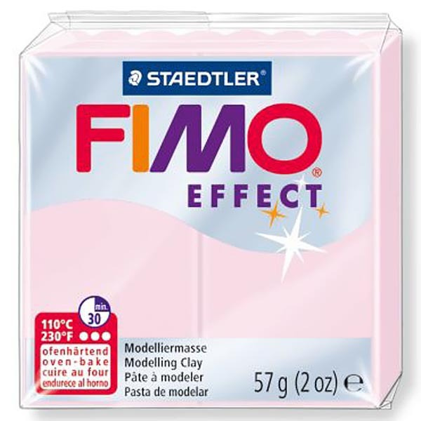 Полимерная глина Fimo Effect 8020-206 розовый кварц (rose quartz) 57 г. #1