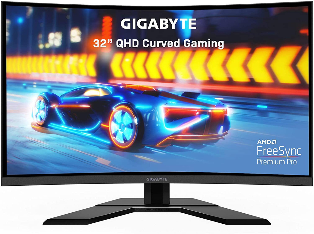 Gigabyte 31.5" Монитор G32QC (20VM0-GG32QCABA-1EKR), черный #1