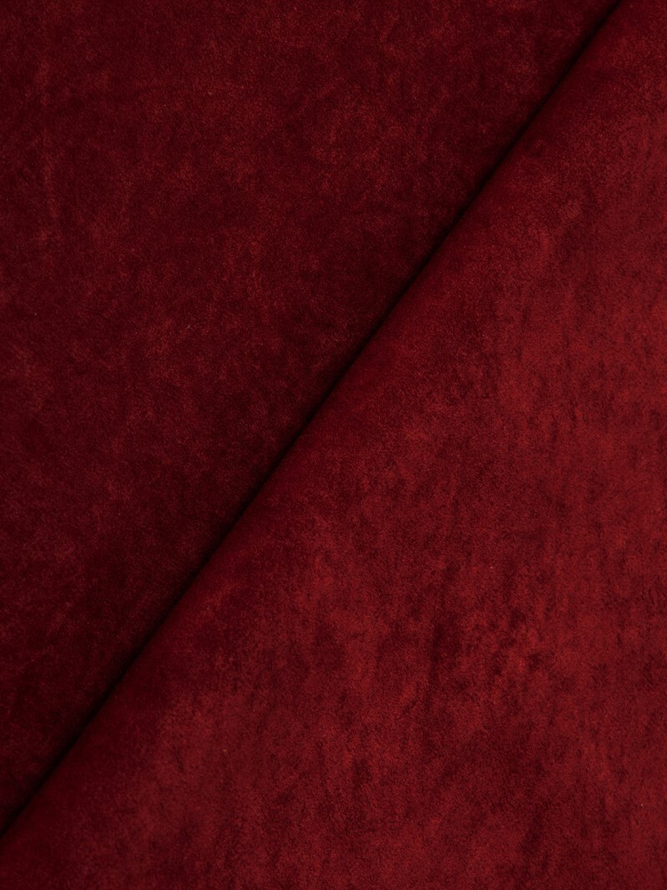 Ткань мебельная отрезная велюр Kreslo-Puff SNOW 14, бордовый, 1 метр, для обивки мебели, перетяжки, реставрации, #1