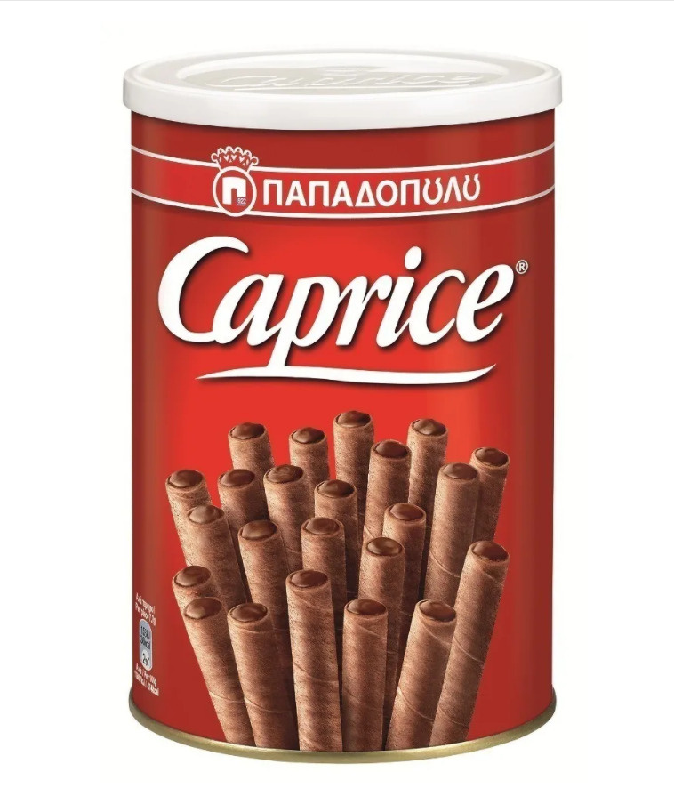 Вафли венские "Caprice" с фундуком и шоколадным кремом 400г, продукты и сладости из Греции  #1