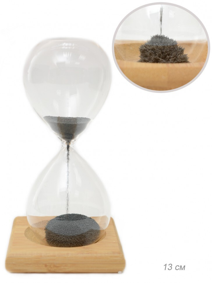 Часы песочные магнитные 13 см/песочные часы антистресс/декоративные песочные часы с магнитом  #1