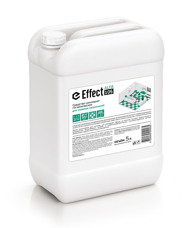 Чистящее средство 5 л EFFECT Alfa 105, для сантехники, кислотное, для сложных загрязнений  #1