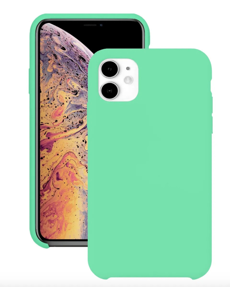 Чехол Silicone Case для iPhone 11 зелёный #1