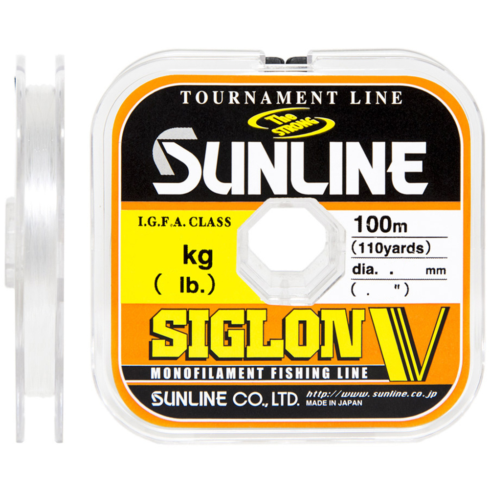 Леска Sunline Siglon V NEW 100м x10 #0.8/0.148мм 4lb/2.0кг #1