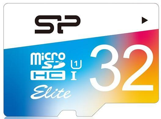 Флеш карта microSD 32GB Silicon Power Elite microSDHC Class 10 UHS-I (SD адаптер) Colorful  #1