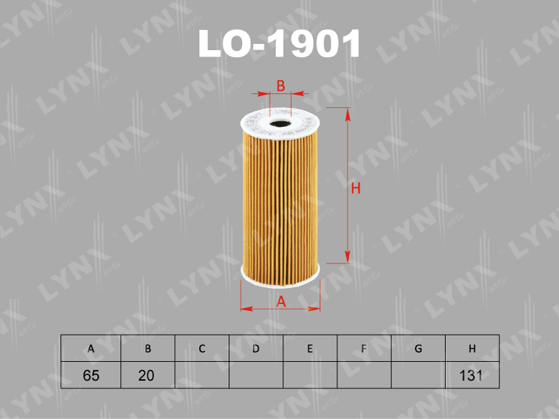 LYNXauto Фильтр масляный арт. LO1901 #1
