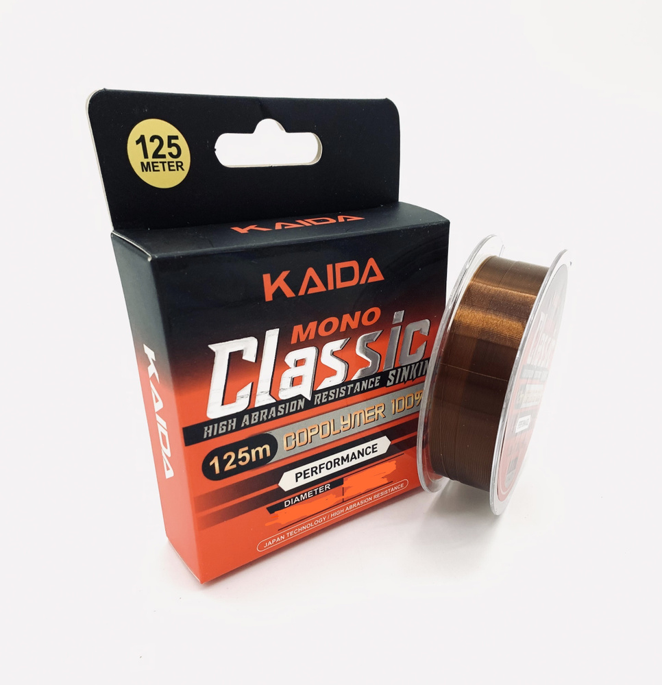 Леска Kaida Classic Mono 125м 0.30мм 9.72кг 21.43lb #1