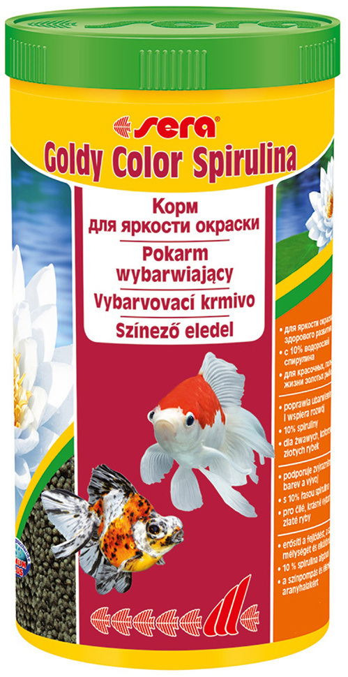 Sera корм для золотых рыб в гранулах GOLDY Color Spirulina (улучшает окраску), 100 мл, 39 г  #1