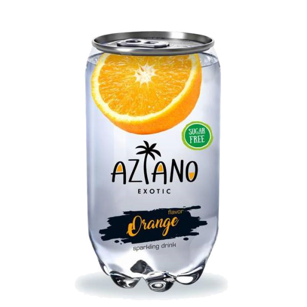 Напиток газированный Aziano Orange 350 мл (упаковка 12 шт) #1