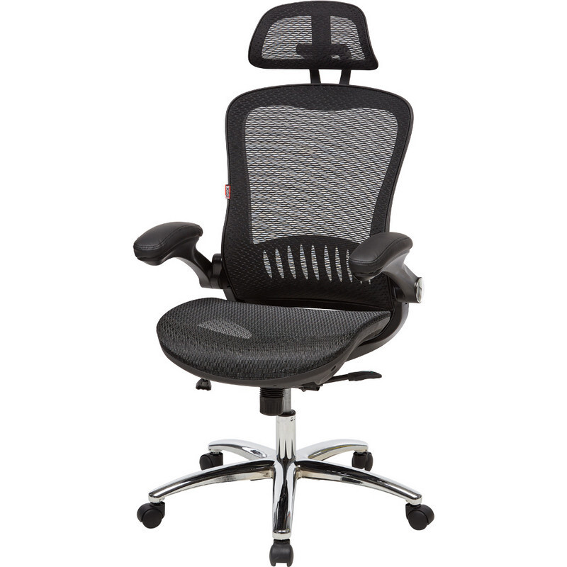 Кресло для руководителя Easy Chair 552 TTW, черное, сетка, металл  #1