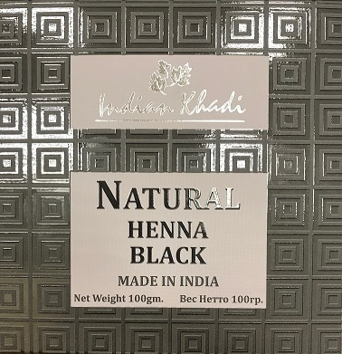 Natural Henna BLACK, Indian Khadi (Натуральная Хна для волос ЧЕРНАЯ, Индиан Кхади), 100 г.  #1