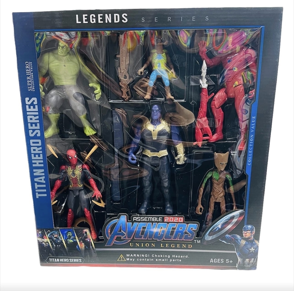 Набор героев Марвел/Отряд Мстителей/Мстители/Марвел/6 героев - купить с ...