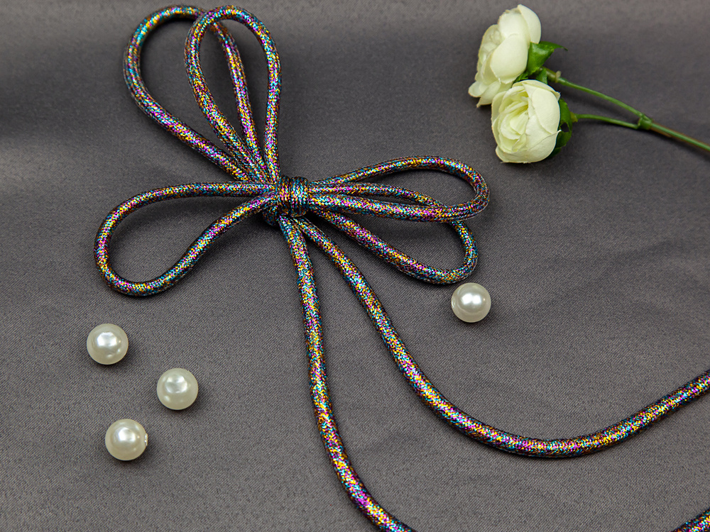 Шнурки Дамские штучки, серый металлик, Полиэстер, 140 см купить по ...