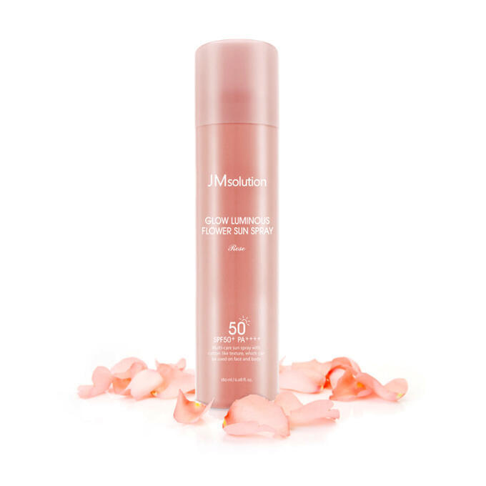 Омолаживающий солнцезащитный спрей с розой JMsolution Glow Luminous Flower Sun Spray SPF50+  #1