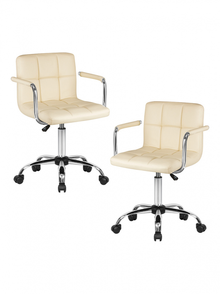 Набор 2 шт. Офисное кресло для персонала DOBRIN TERRY, LM-9400, кремовый  #1