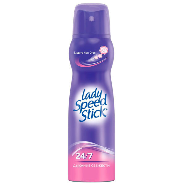 Дезодорант-антиперспирант Lady Speed Stick спрей Дыхание свежести 24/7 150 мл  #1