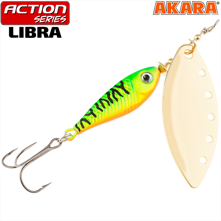 Akara Libra 3 / цвет A21-3 , вес 11 гр / Блесна вертушка для рыбалки на щуку, окуня, форель, жереха, #1