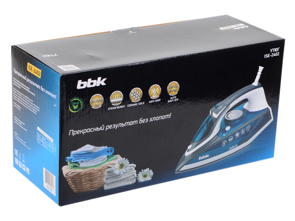 Утюг BBK ISE-2402 2400Вт синий #1