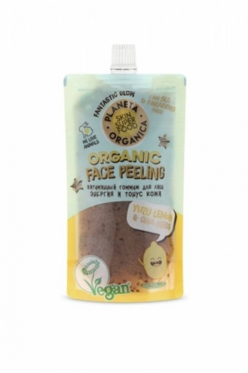 Planeta Organica Гоммаж для лица Skin Super Food "Витаминный" Yuzu lemon & basil seed, 100мл  #1
