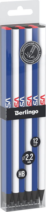 Набор чернографитных (простых) карандашей Berlingo Ad Astra (HB, черное дерево, круглые, заточенные) #1