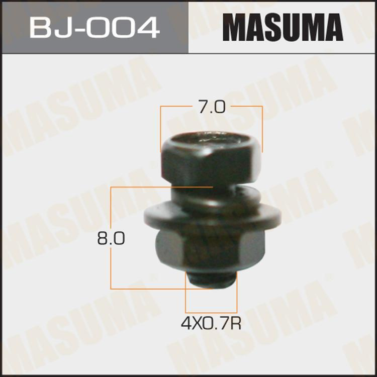 Болт с гайкой "Masuma" М 4x8x0.7- набор 15 шт #1