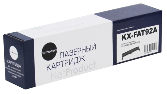 Тонер-картридж NetProduct KX-FAT92A для Panasonic KX-MB263/283/763/773/783, черный  #1