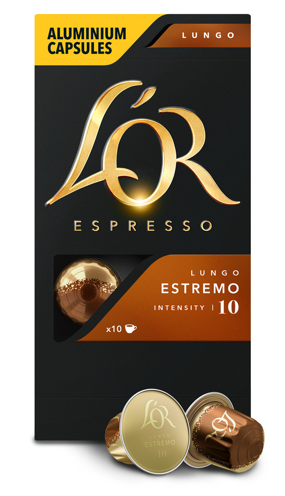 Кофе в капсулах L'OR Espresso Lungo Estremo для системы Nespresso, 10 порций  #1