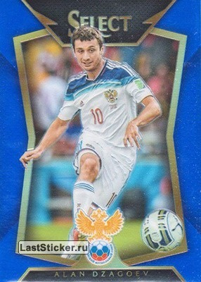 Коллекционная карточка Panini Select 2015-16 Blue - #26.1 Алан Дзагоев (Base)  #1