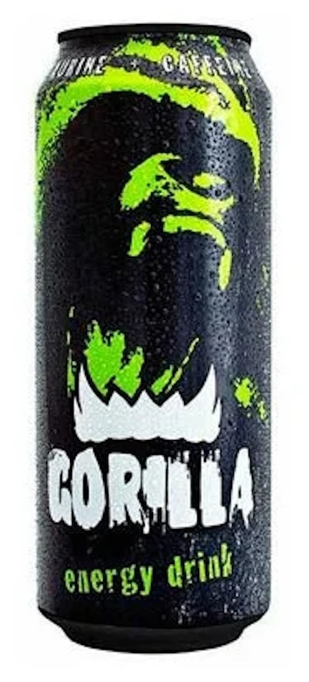 Напиток энергетический Gorilla (Горилла) Классик 0,45 л х 12 шт, газированный, ж/б  #1