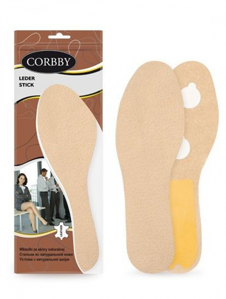 Corbby LEDER STICK Стельки из натуральной кожи и латексной пены. Размер 39/40  #1