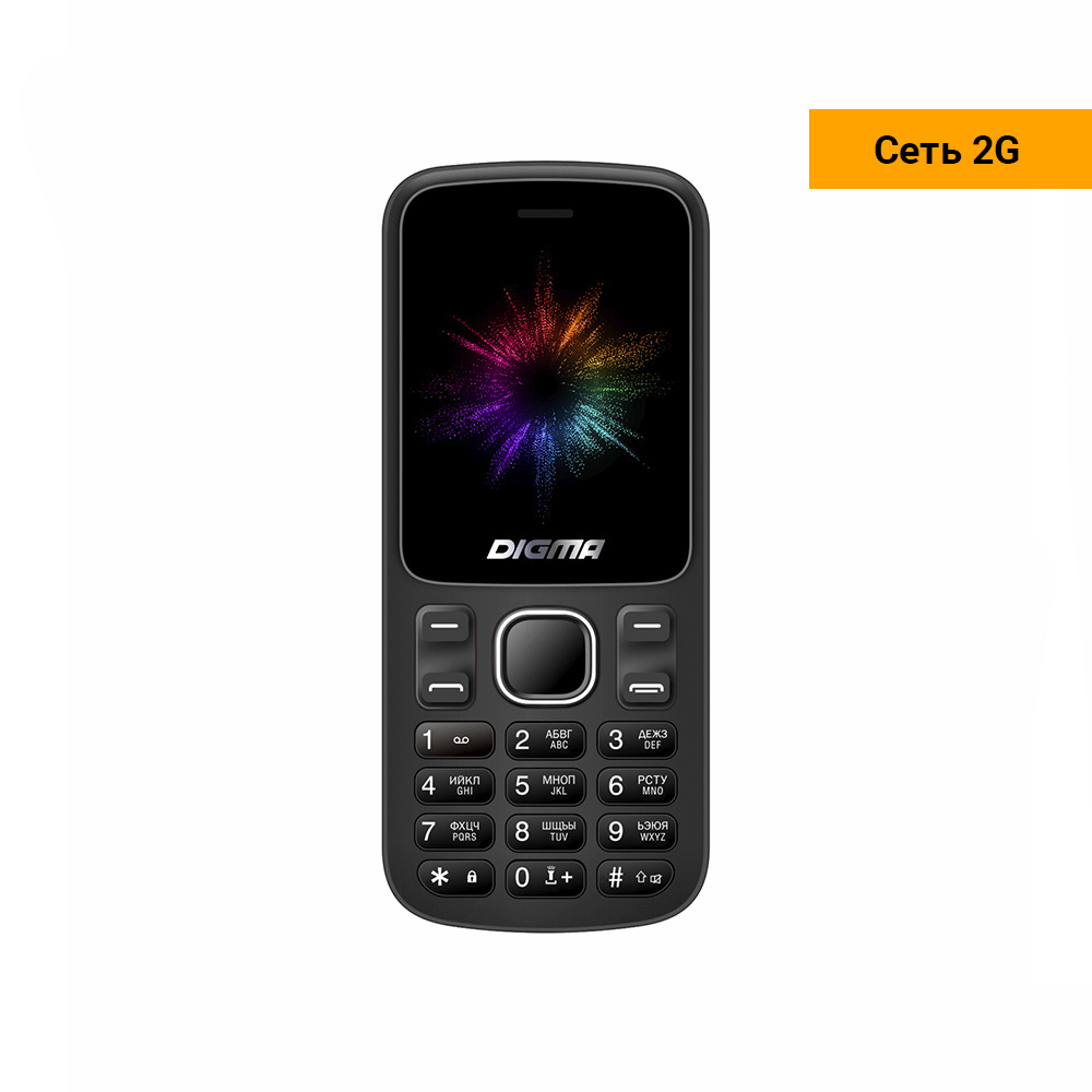 Мобильный телефон Digma A172 Linx 32 Mb, черный, моноблок, 2Sim, 1.77", 128x160, GSM900/1800, microSD, #1
