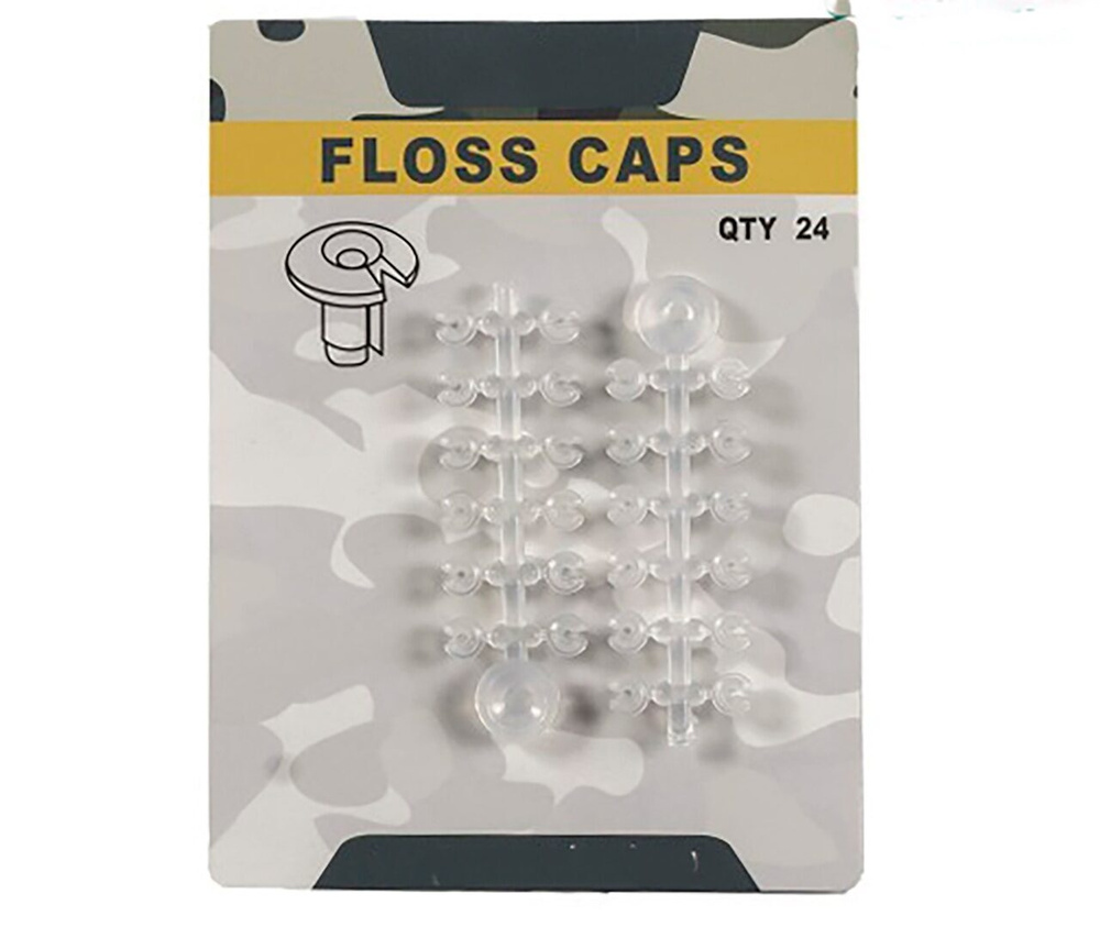 Стопор для бойлов Прозрачные EastShark - Floss Caps Clear, 24 шт #1