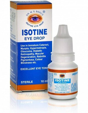 Jagat Pharma ISOTINE eye drop Jagat Pharma (Аюрведические глазные капли АЙСОТИН Джагат Фарма), 10 мл. #1
