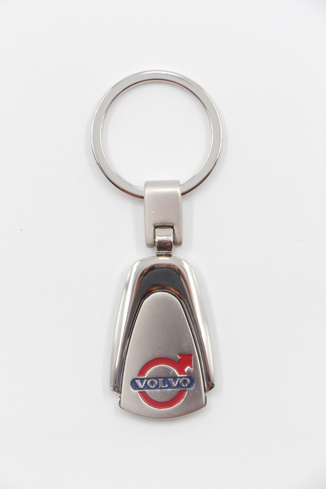 Брелок для ключей автомобильный с эмблемой авто Volvo/ Вольво / брелоки 7001 серии металл  #1
