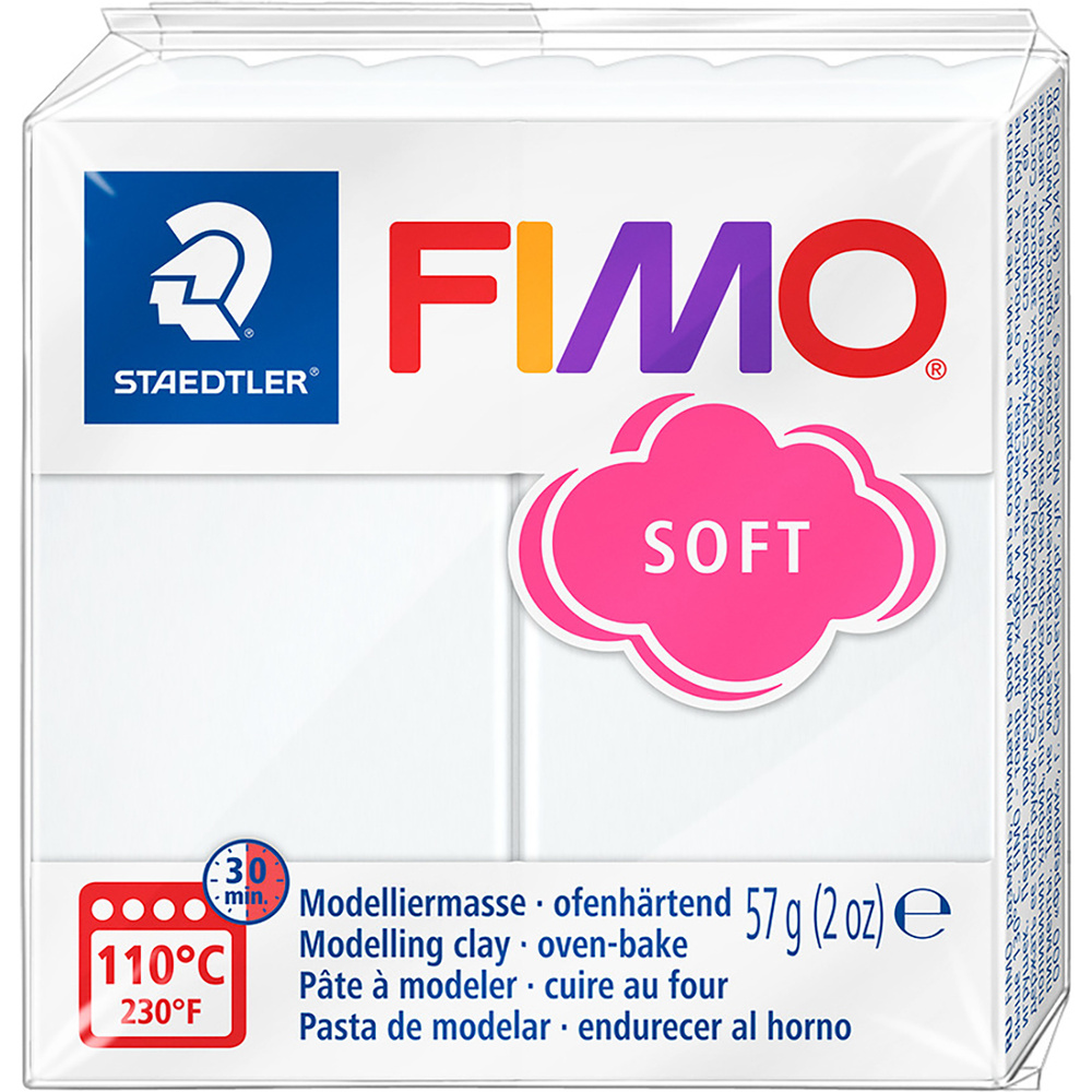 Масса для лепки Fimo soft white 57g #1