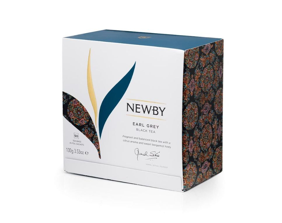 Чай "Newby" черный "Earl Grey" 50 пакетиков. #1