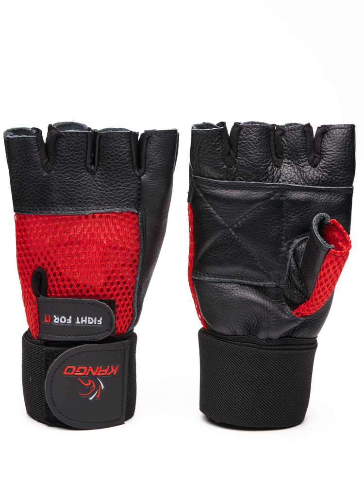 Перчатки для фитнеса Kango WGL-066 Black/Red #1