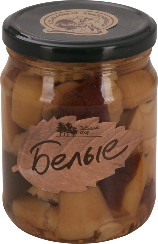 Белые грибы маринованные КЕДРОВЫЙ БОР Таежный сбор, 500 г - купить с ...